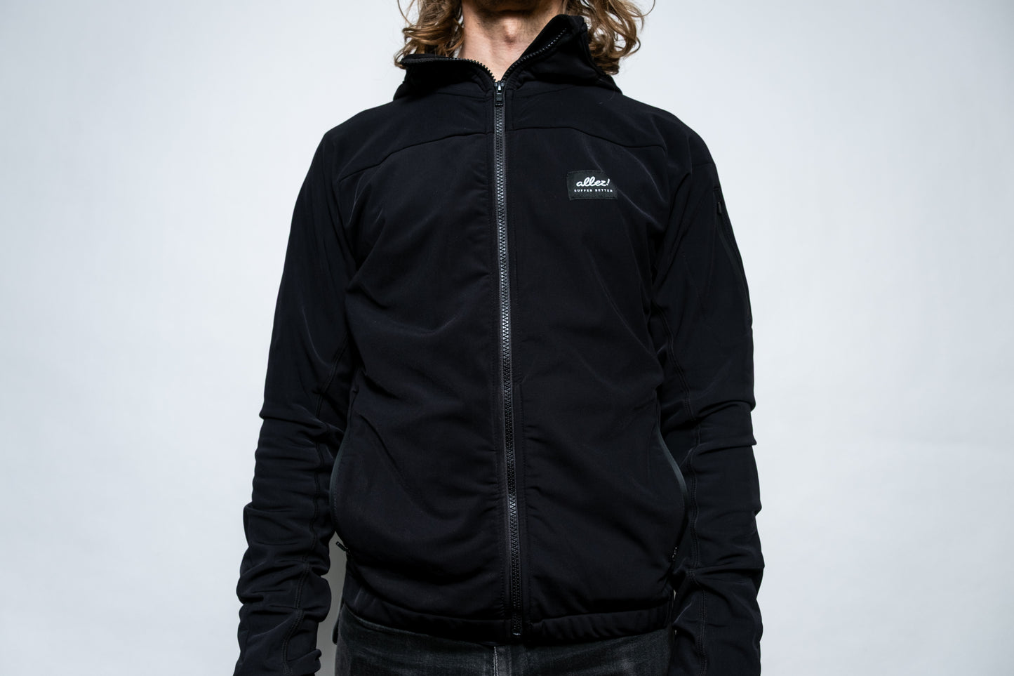 Black Hoodie Zip-up